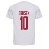 Danmark Christian Eriksen #10 Bortatröja VM 2022 Korta ärmar